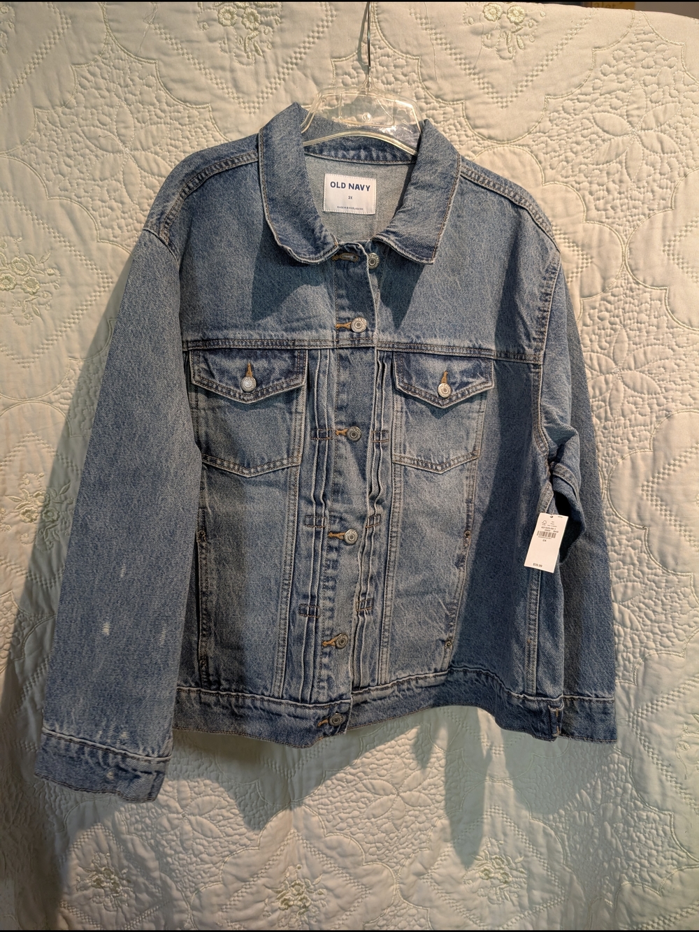 Women's Plus Old Navy Light Blue Denim Jean Jacket